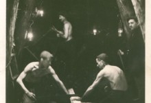 Miners in Lupeni coal mine. [photo: Petrosani Mining Museum]
