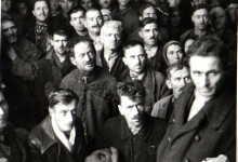 1944-11-23_Photo DA088_Mineri din Valea Jiului -Gheorghe Gheorghiu-Dej-Petrosani