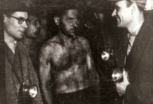 1944-11-23_Photo DA151_Gheorghe Gheorghiu-Dej – muncitorii mineri in minele de la Petrila