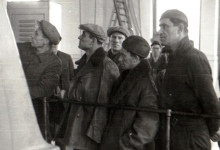 1944-11-24_Photo DA146_Gheorghe Gheroghiu-Dej in minele de la Petrila-