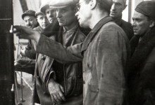 1944-11-24_Photo DA148_Gheorghe Gheroghiu-Dej in minele de la Petrila