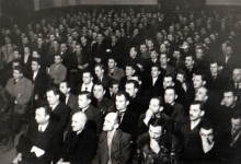 1944-11-24_Photo DA193_Muncitorilor mineri din Valea Jiului- Gheorghe Gheorghiu-Dej-Petrosani